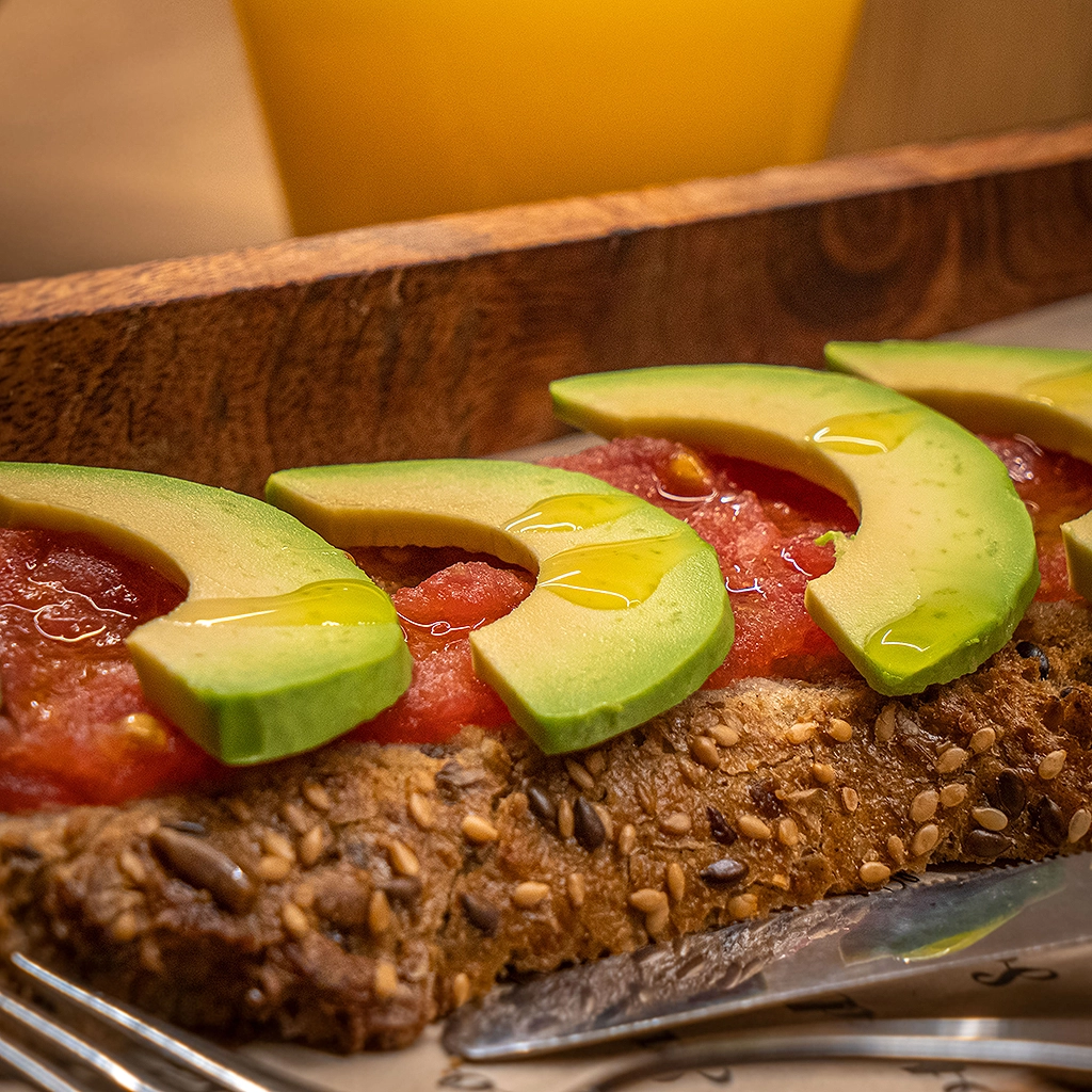 Tostadas con aguacate